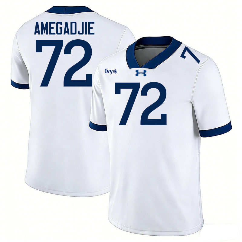 Yale Bulldogs #72 Kiran Amegadjie College Football Jerseys,Uniforms Stitched-White